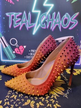 Steve Madden Sunset Gradient Studded Pointed-Toe Stilettos